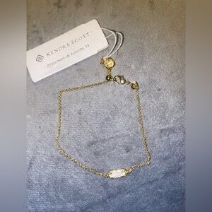 Kendra Scott x Target Gold Bracelet with White Stone
